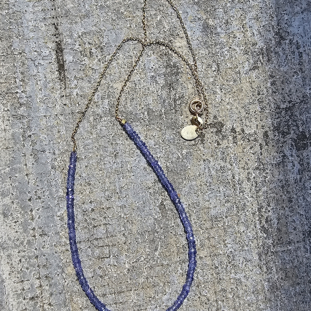 Tanzanite beads with sterling Silver Chain! - Picture 5 of 10